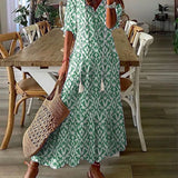 Michaela - Robe Boho avec Ceinture Élastique
