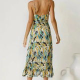 Eli | Robe Midi en Couleur Éclatante