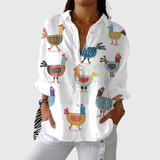 Colorful Lightweight Printed Blouse