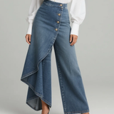 Audrey | Pantalon en denim à nouer