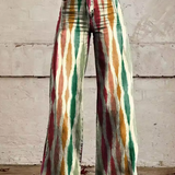 Noémie | Pantalon Imprimé en Motifs Naturels
