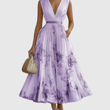 Rowella | Élégante Robe Maxi Plissée