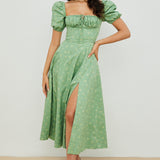 Aviana - Robe Bloom à Manches Bouffantes