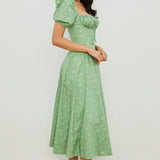Aviana - Robe Bloom à Manches Bouffantes