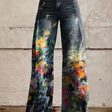 Monique | Pantalon à Motif Libre