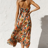 Eli | Robe Midi en Couleur Éclatante