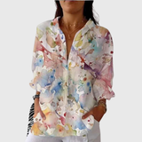 Colorful Lightweight Printed Blouse