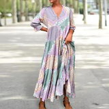 Florentina - Élégante Robe à Motifs