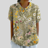 Elegant Comfort Floral Top
