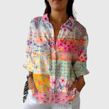 Blouse légère et colorée à motifs