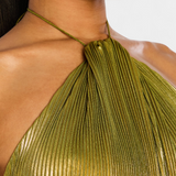 Apolline | Robe Maxi Éclat Doré