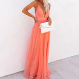 Coralie | Maxi Robe Lumière Corail