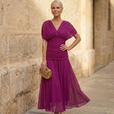 Fiona | Élégante Robe en Fuchsia