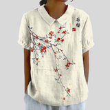 Elegant Comfort Floral Top