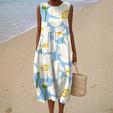 Robe d'Été Sans Manches Ultra Confortable