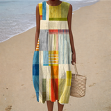 Robe d'Été Décontractée Sans Manches
