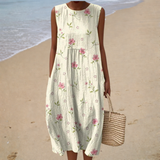 Robe d'Été Sans Manches Ultra Confortable