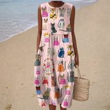 Robe d'Été Confortable Sans Manches