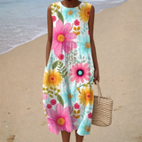 Robe d'Été Confortable Sans Manches