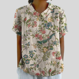 Elegant Comfort Floral Top