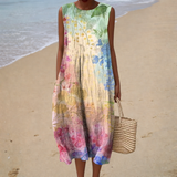 Robe d'Été Confortable Sans Manches