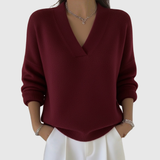 Faye | Pull décontracté doux à col V