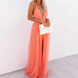 Coralie | Maxi Robe Lumière Corail