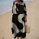 Robe d'Été Imprimée Élegante et Flatteuse