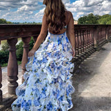Uri | Robe Midi Fleurie à Volants