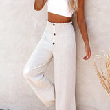 Riana - Pantalon Détendu Taille Haute