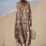 Robe d'Été Imprimée Élegante