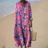 Robe d'Été Imprimée Élegante et Flatteuse