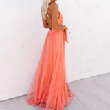 Coralie | Maxi Robe Lumière Corail