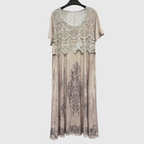 INDIGO | Élégante Robe Midi à Motif Floral