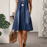 Thaïs | Robe décontractée en denim