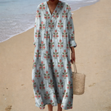 Robe d'Été Imprimée Élegante