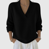 Faye | Pull décontracté doux à col V