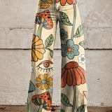 Solène | Doux Pantalon à Motif Sauvage