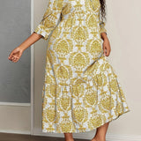 Molly - Robe Bohème à Motifs Mosaïques
