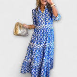 JULIANA | Robe Midi à Motif Chaîne