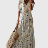 Amalia | Robe Maxi Vintage d'Été au Style Boho