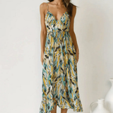 Eli | Robe Midi en Couleur Éclatante