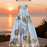 Mélusine | Robe longue esprit bord de mer