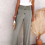 Riana - Pantalon Détendu Taille Haute