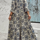 Molly - Robe Bohème à Motifs Mosaïques