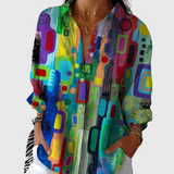 Blouse légère et colorée à motifs
