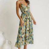 Eli | Robe Midi en Couleur Éclatante