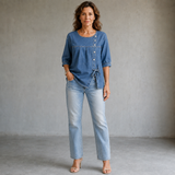 Lily | Ample Vintage Denim Blouse