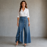 Audrey | Pantalon en denim à nouer