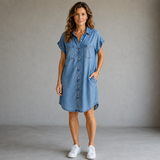 Helen | Robe chemise à boutons
